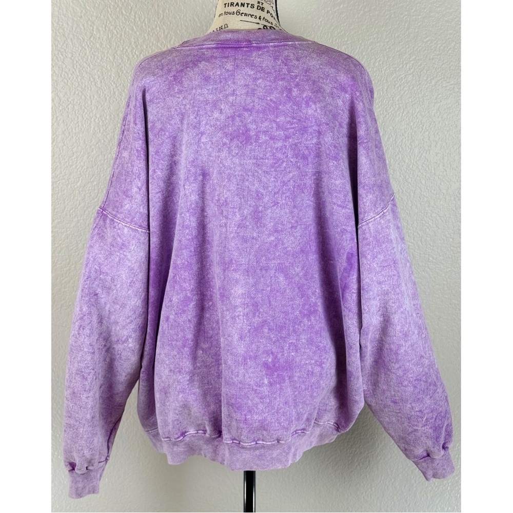 VTG 90s Purple Southwest Petroglyphs Cotton Sweatshirt Festival Unisex, size 2XL - Picture 5 of 11